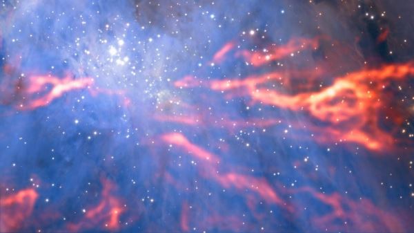 Телескопы ALMA и IRAM заглянули внутрь туманности Ориона