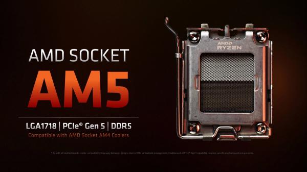 Материнские платы AMD AM5 будут работать только с DDR5-памятью